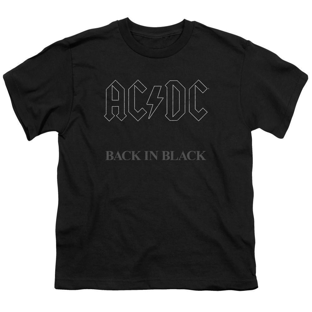 Acdc Back In Black Youth 181 T-Shirt Black